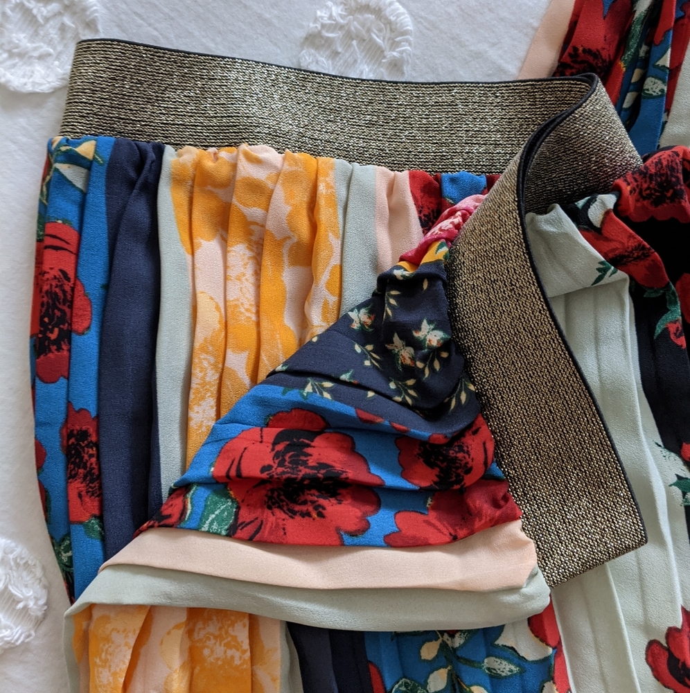 Anthropologie Multicolor Spirited Cropped Patchwor